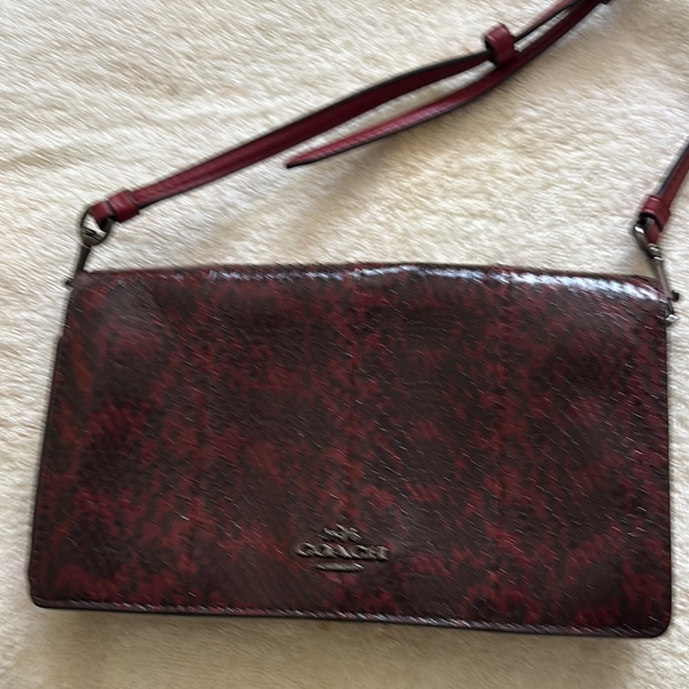 Coach Burgundy Crossbody Bag